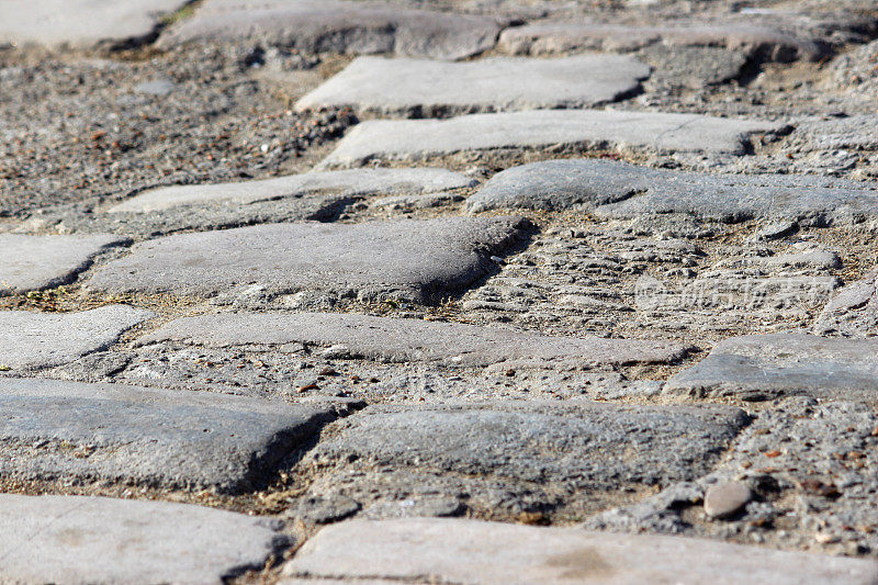 鹅卵石/鹅卵石路径的图像，块铺路，铺路
